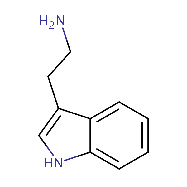 Tryptamine structural formula